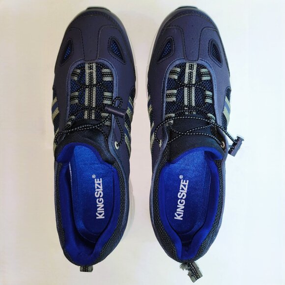 Blue Grey & White Sneakers for Men Size 9 EW - Picture 4 of 9